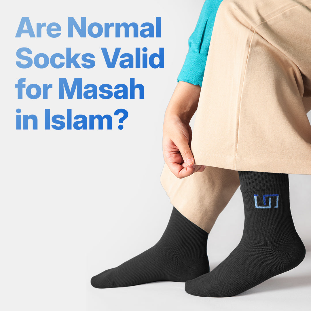a woman wearing wudhu socks