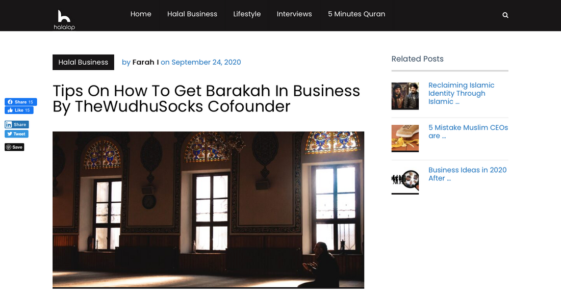 Halalop.com with TheWudhuSocks - socks for wuzu - masah over socks - ablution socks