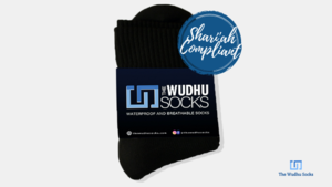 100% waterproof, breathable, and Shari'ah compiant socks for wuzu