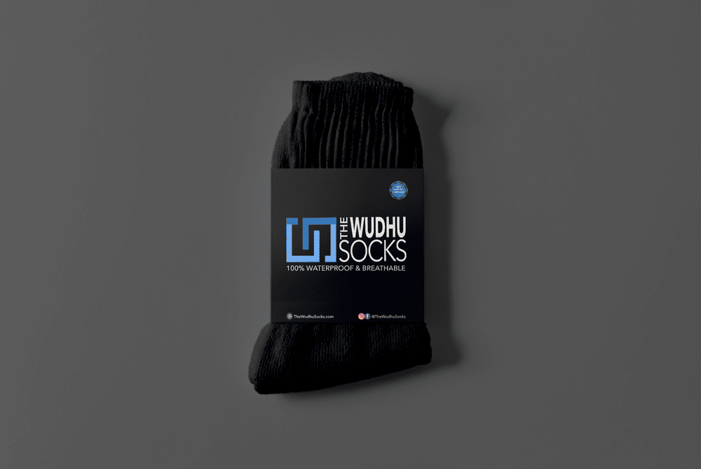 The Wudhu Socks - Jet Black