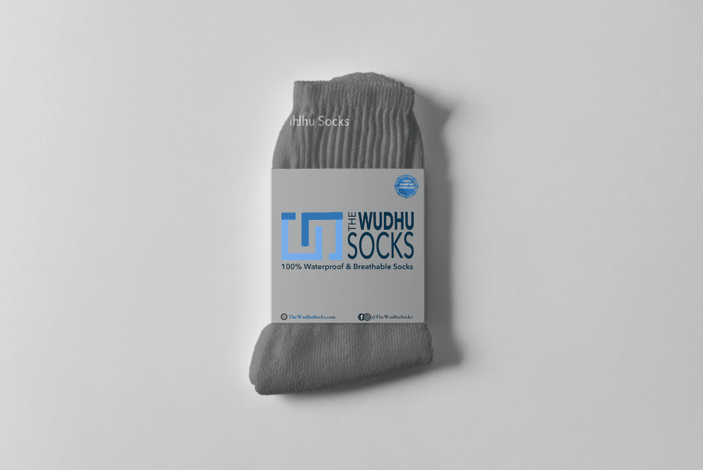 The Wudhu Socks - Stone Grey