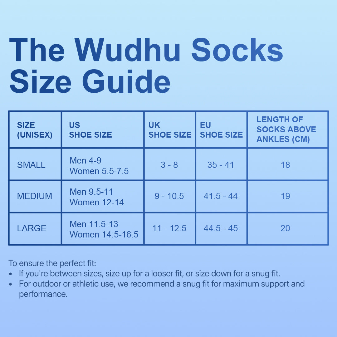 The Wudhu Socks - Pack of 3
