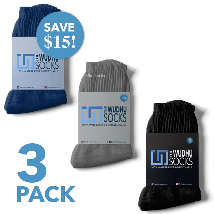 the wudhu socks - waterproof socks for ablution (wudhu)